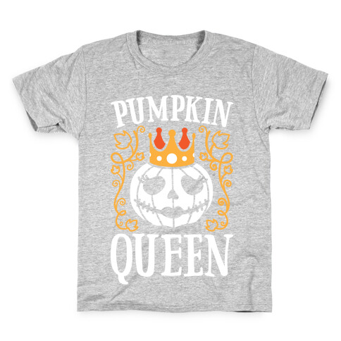 Pumpkin Queen (White) Kids T-Shirt