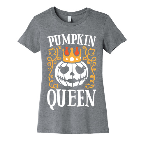 Pumpkin Queen (White) Womens T-Shirt