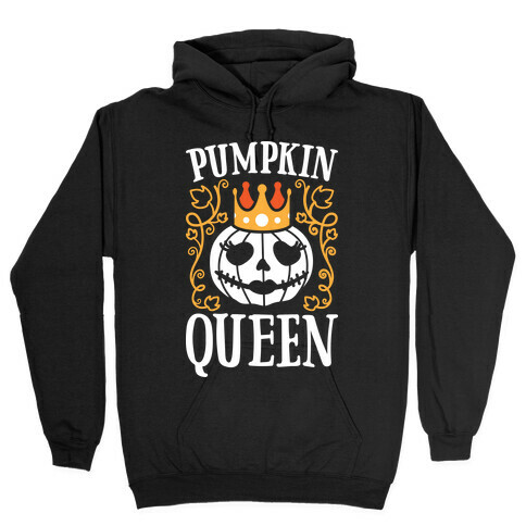 Pumpkin Queen (White) Hooded Sweatshirt