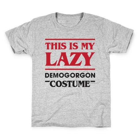 This Is My Lazy Demogorgon Costume Kids T-Shirt