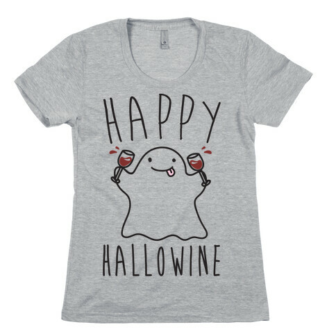 Happy Hallowine Womens T-Shirt
