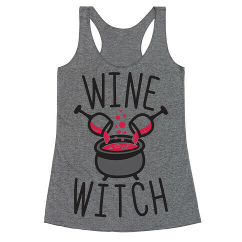 Wine Witch Racerback Tank Top