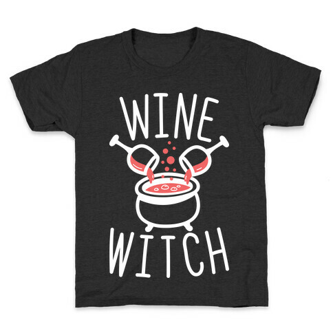 Wine Witch (White) Kids T-Shirt