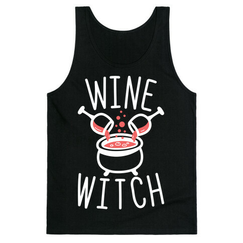 Wine Witch (White) Tank Top
