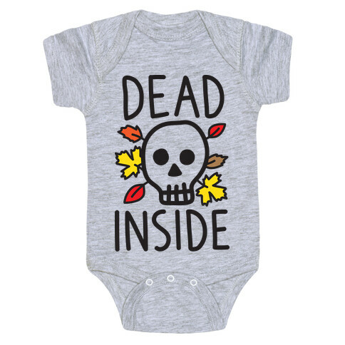 Dead Inside Autumn Skull Baby One-Piece