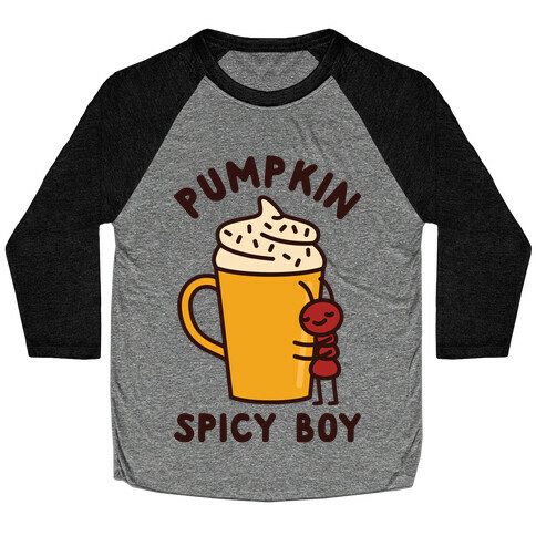 Pumpkin Spicy Boy Baseball Tee