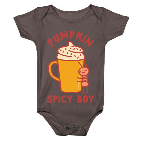 Pumpkin Spicy Boy wht Baby One-Piece