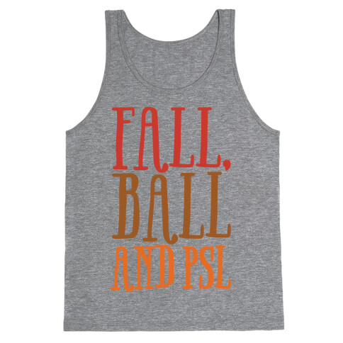 Fall Ball and Psl Tank Top