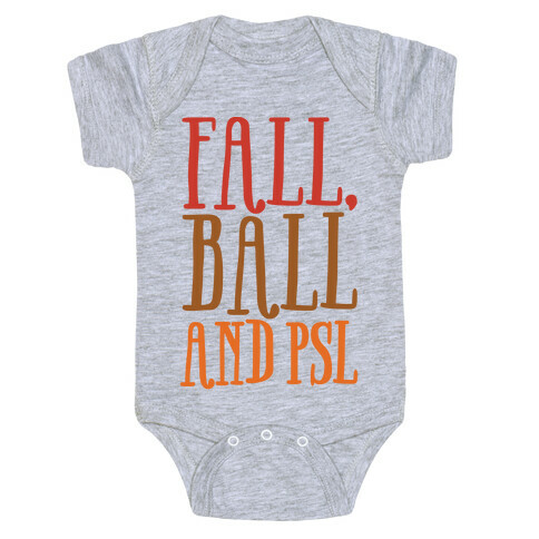 Fall Ball and Psl Baby One-Piece