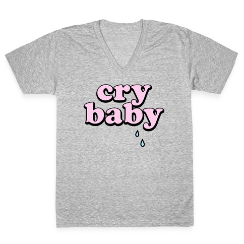 Cry Baby V-Neck Tee Shirt