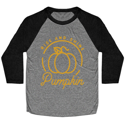 Rise and Shine Pumpkin Baseball Tee