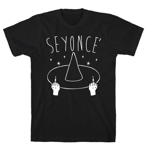 Seyonce' Parody White Print T-Shirt