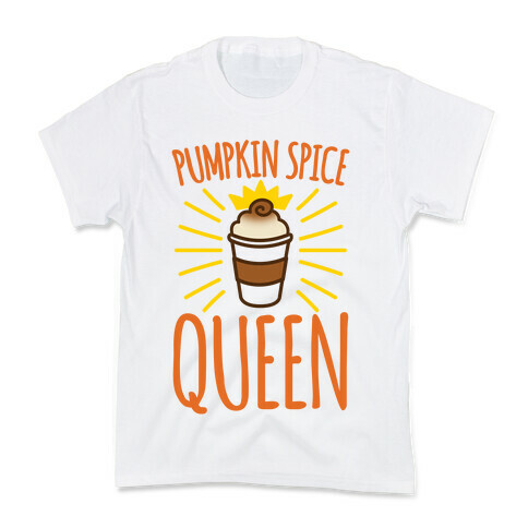 Pumpkin Spice Queen Kids T-Shirt