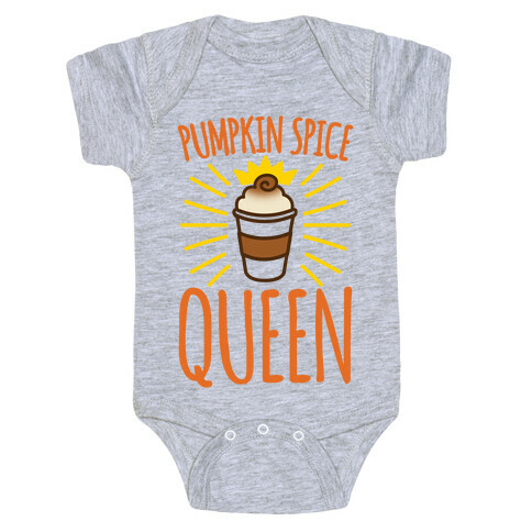 Pumpkin Spice Queen Baby One-Piece