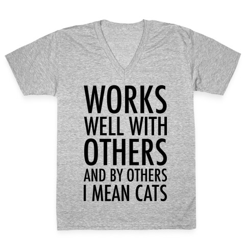 By Others I Mean Cats V-Neck Tee Shirt