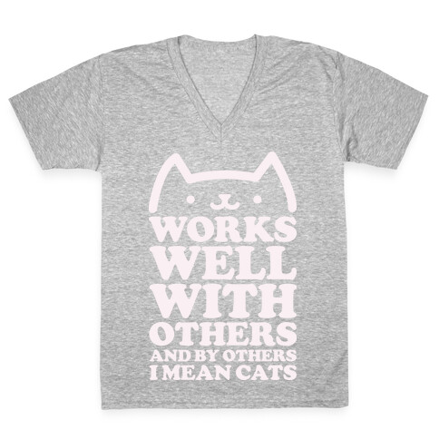 By Others I Mean Cats alt V-Neck Tee Shirt