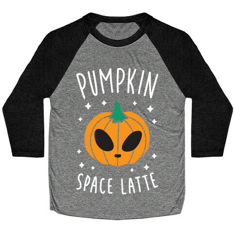 Pumpkin Space Latte (White) Baseball Tee