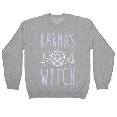 Karma's A Witch (White) Pullover