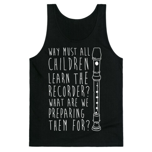 Learn The Recorder Tank Top