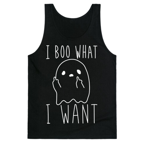 I Boo What I Want (White) Tank Top