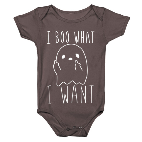 I Boo What I Want (White) Baby One-Piece
