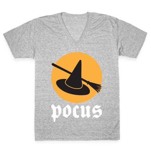 Pocus (Hocus Pocus Pair) - White V-Neck Tee Shirt