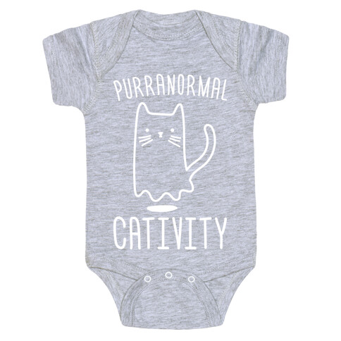 Purranormal Cativity (White) Baby One-Piece