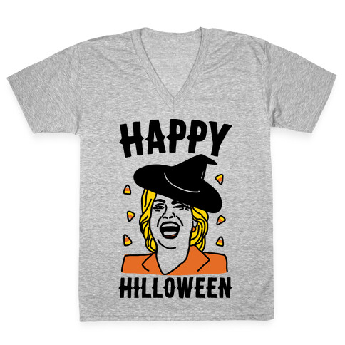 Happy Hilloween V-Neck Tee Shirt