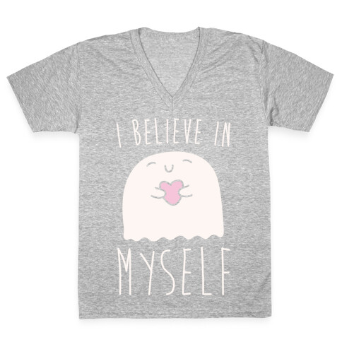 I Believe In Myself Ghost V-Neck Tee Shirt