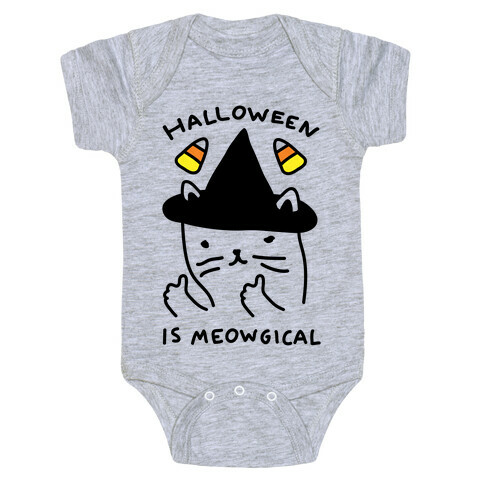 Halloween Is Meowgical Baby One-Piece