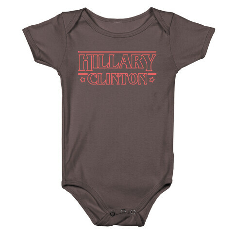 Hillary Clinton Things Parody (Red) Baby One-Piece