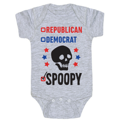 Republican Democrat SPOOPY Baby One-Piece