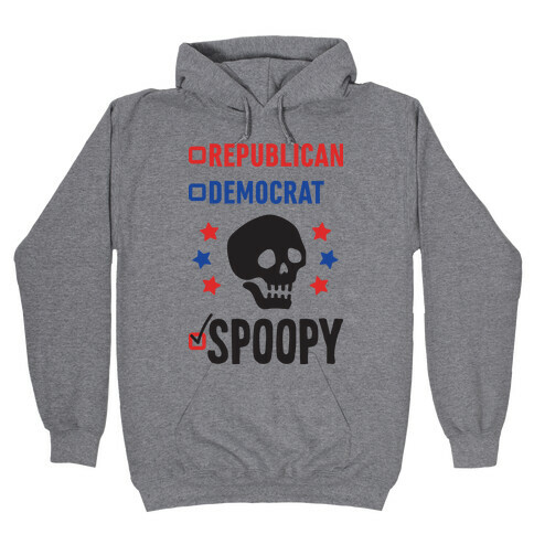 Republican Democrat SPOOPY Hooded Sweatshirt