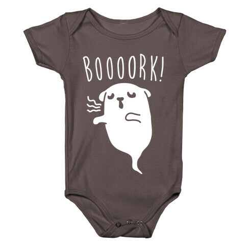 Dog Ghost White Print Baby One-Piece