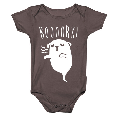 Dog Ghost White Print Baby One-Piece