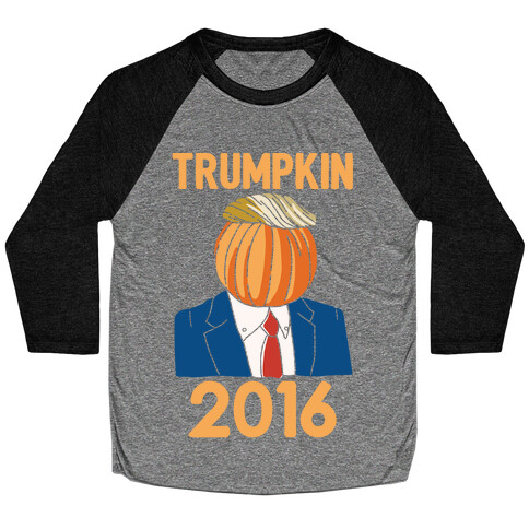 Trumpkin 2016 White Print Baseball Tee