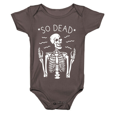 So Dead Skeleton (White) Baby One-Piece