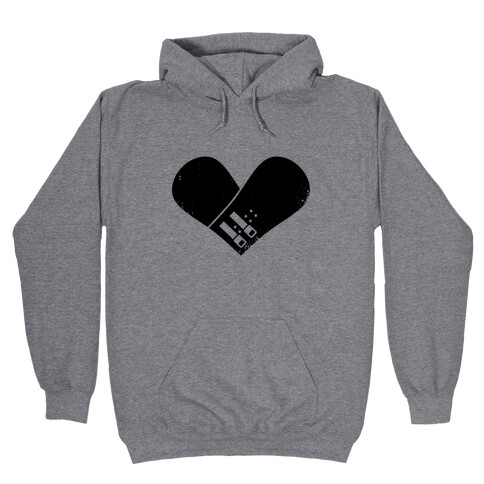 Snowboard Heart Hooded Sweatshirt