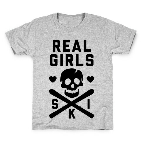 Real Girls Ski Kids T-Shirt