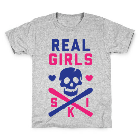 Real Girls Ski Kids T-Shirt
