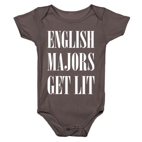 English Majors Get Lit Baby One-Piece