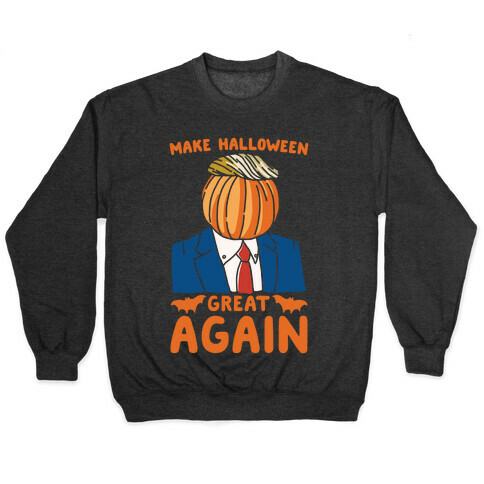 Make Halloween Great Again Parody White Print Pullover