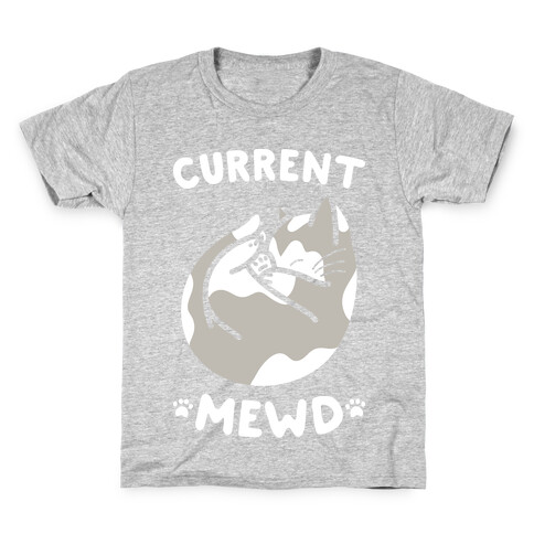 Current Mewd: Catnap (White) Kids T-Shirt