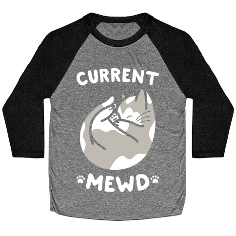 Current Mewd: Catnap (White) Baseball Tee