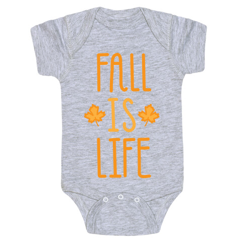 Fall Is Life (White) Baby One-Piece