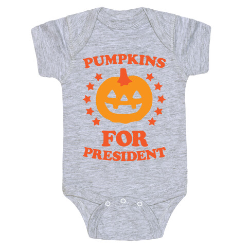 Pumpkins For President Baby One-Piece