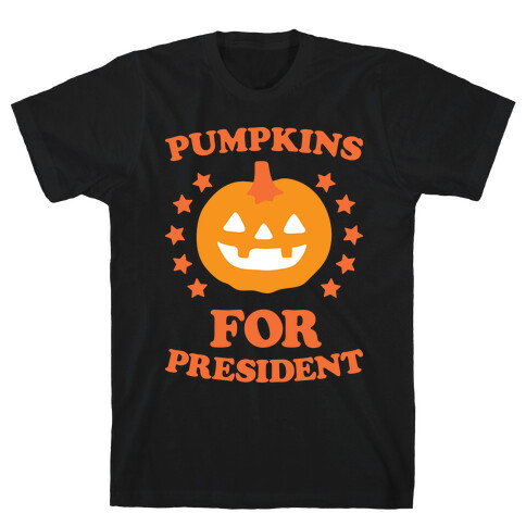 Pumpkins For President (White) T-Shirt