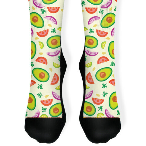 Guac Pattern Sock