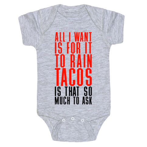 Rain Tacos Baby One-Piece