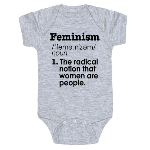 Feminism Definition Baby One-Piece